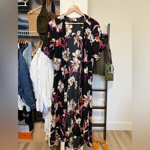 JAPNA Wrap Floral Dress